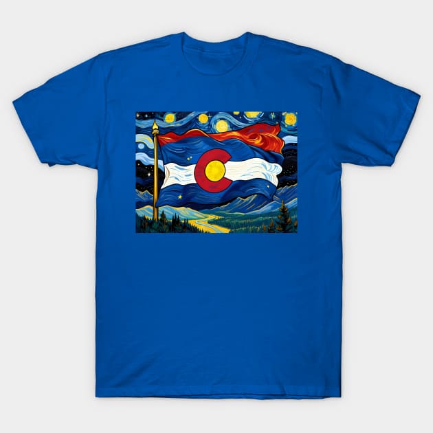 Colorado state flag T-Shirt by Rogue Clone